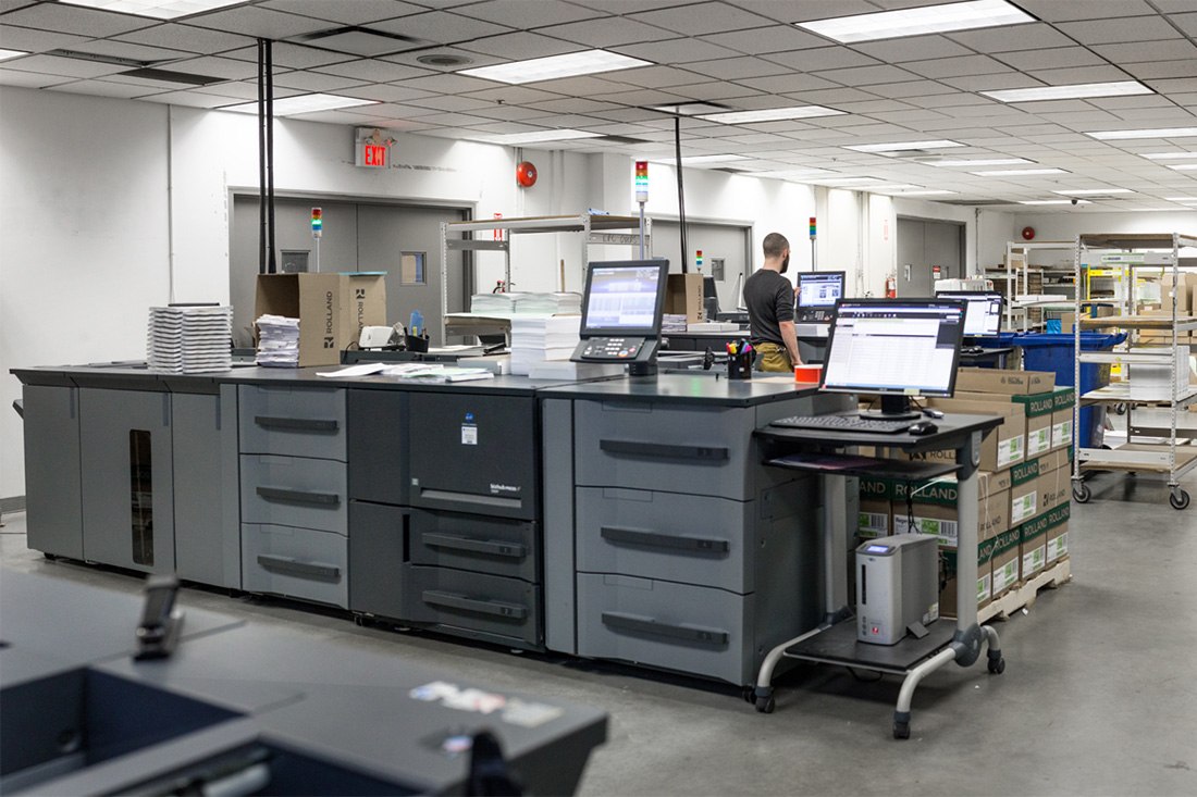 digital presses at Hemlock Harling distribution